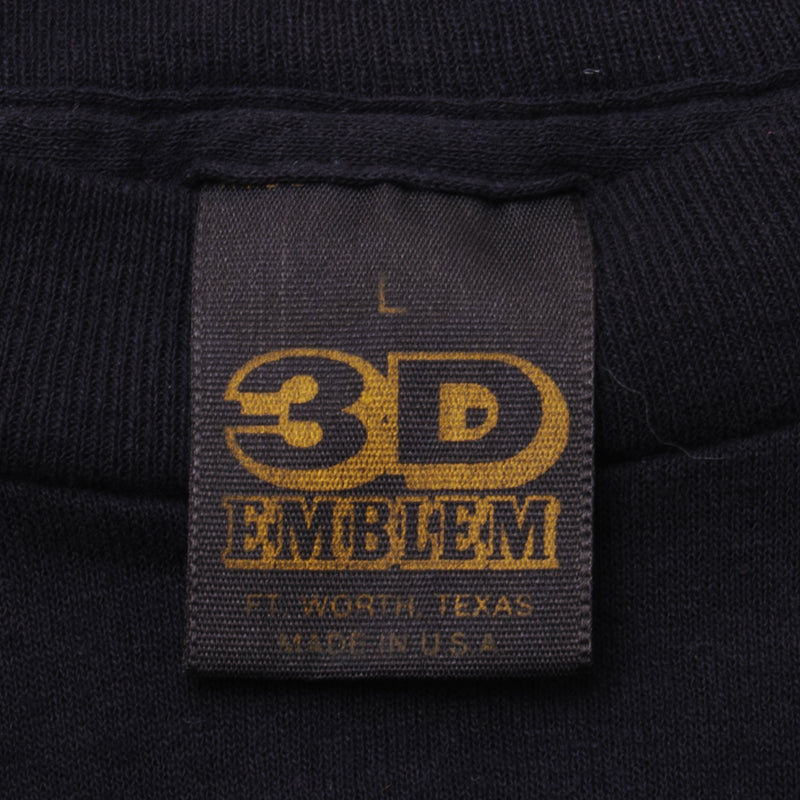 Vintage 3D Emblem Trucker Only 1992 Tee Shirt Size Large Made In USA With Single Stitch Sleeves