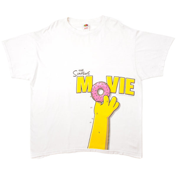 Vintage The Simpsons Movie Tee Shirt Size 2XL. WHITE