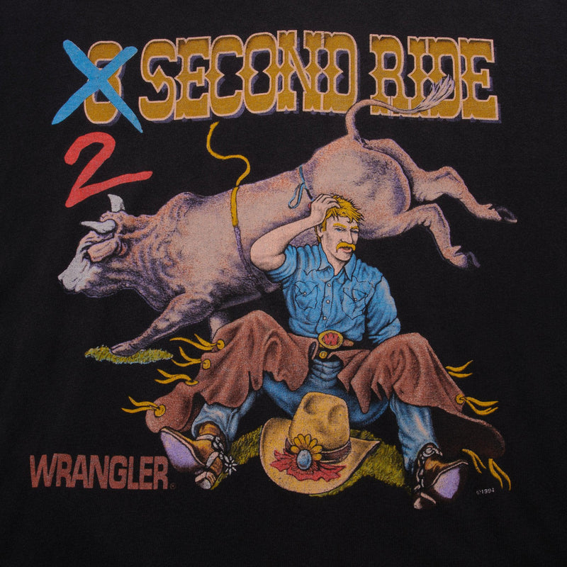 Vintage Wrangler 1994 Tee Shirt Size Medium Made In USA With Single Stitch Sleeves