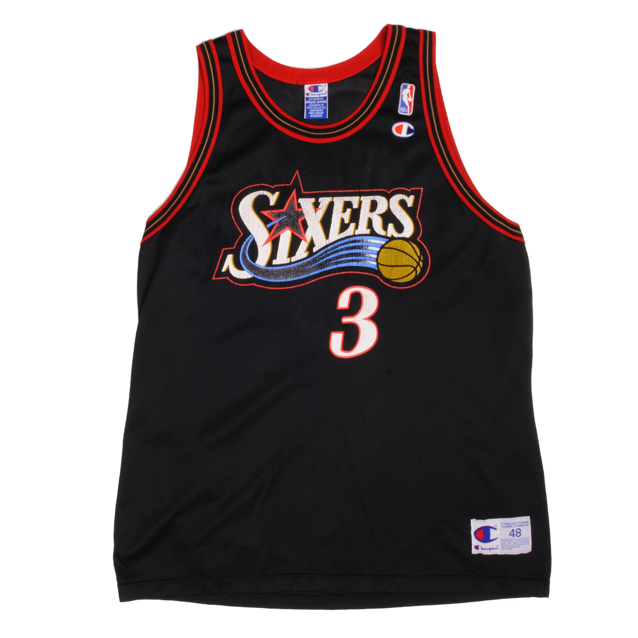 Vintage Allen Iverson Jersey Champion Sixers Shirt Basketball 
