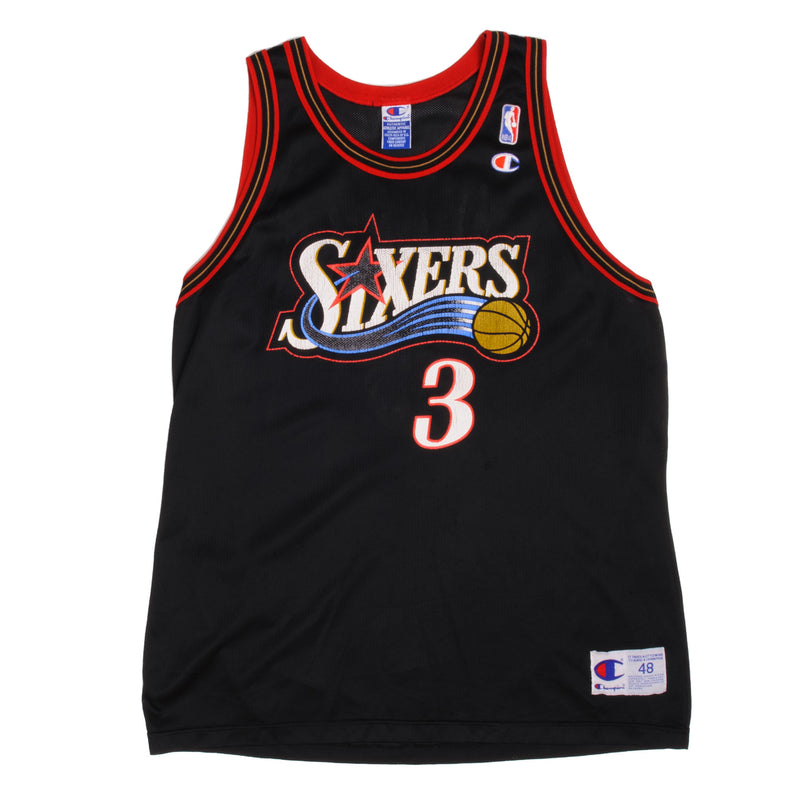 Vintage Champion Philadelphia 76Xers Sixers Iverson 3 Jersey Size XLarge Late 1990S