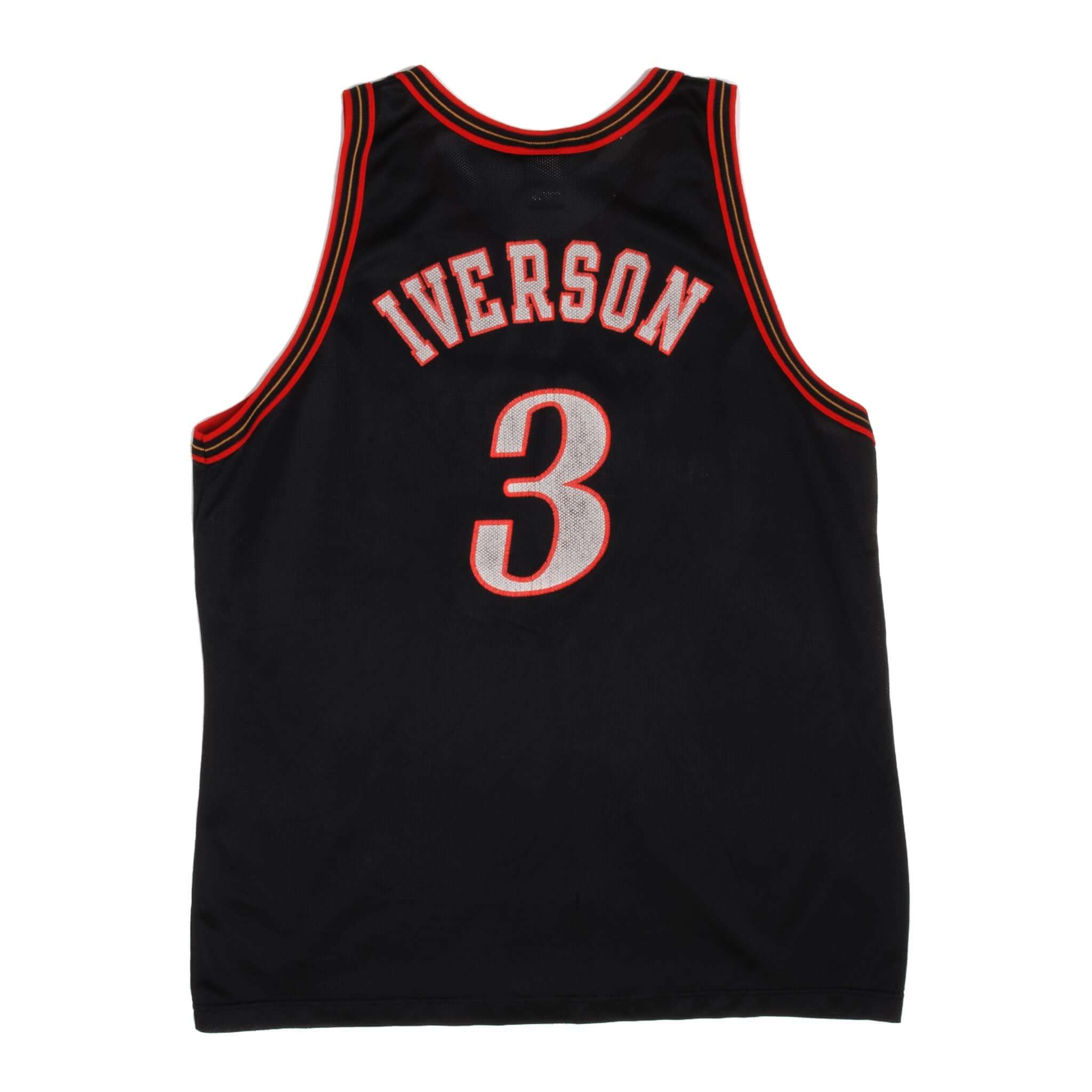 Vintage Champion Philadelphia 76Xers Sixers Iverson 3 Jersey Size XLarge Late 1990S
