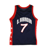 Vintage Champion Team Usa Basketball D Robinson 7 Jersey 1996 Size Large Made In USA