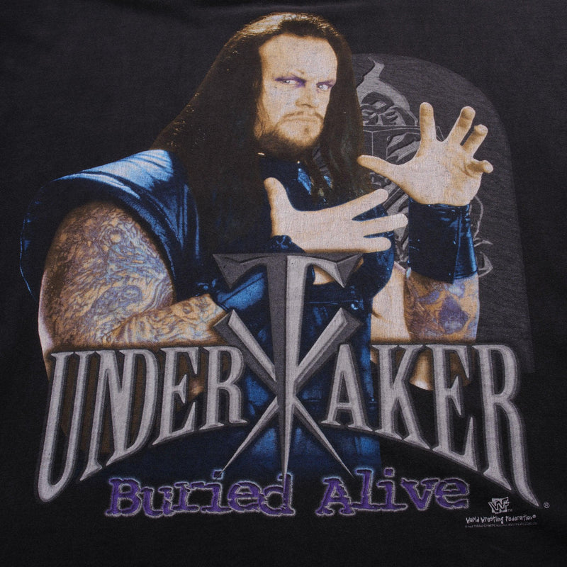Vintage Wwf The Undertaker Burried Alive Tee Shirt 1998 Size XL 