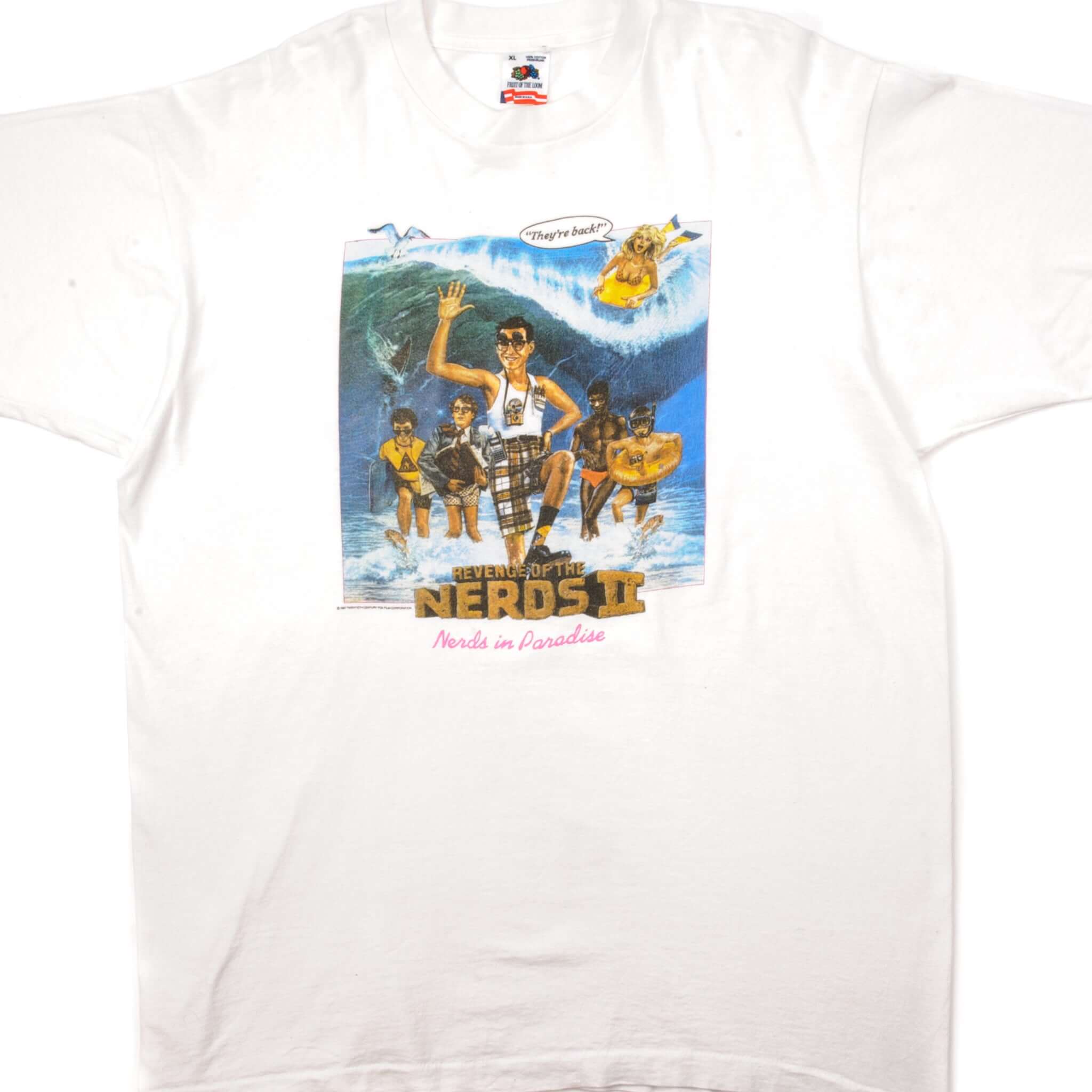 VINTAGE REVENGE OF THE NERD II TEE SHIRT 1987 SIZE XL MADE IN USA