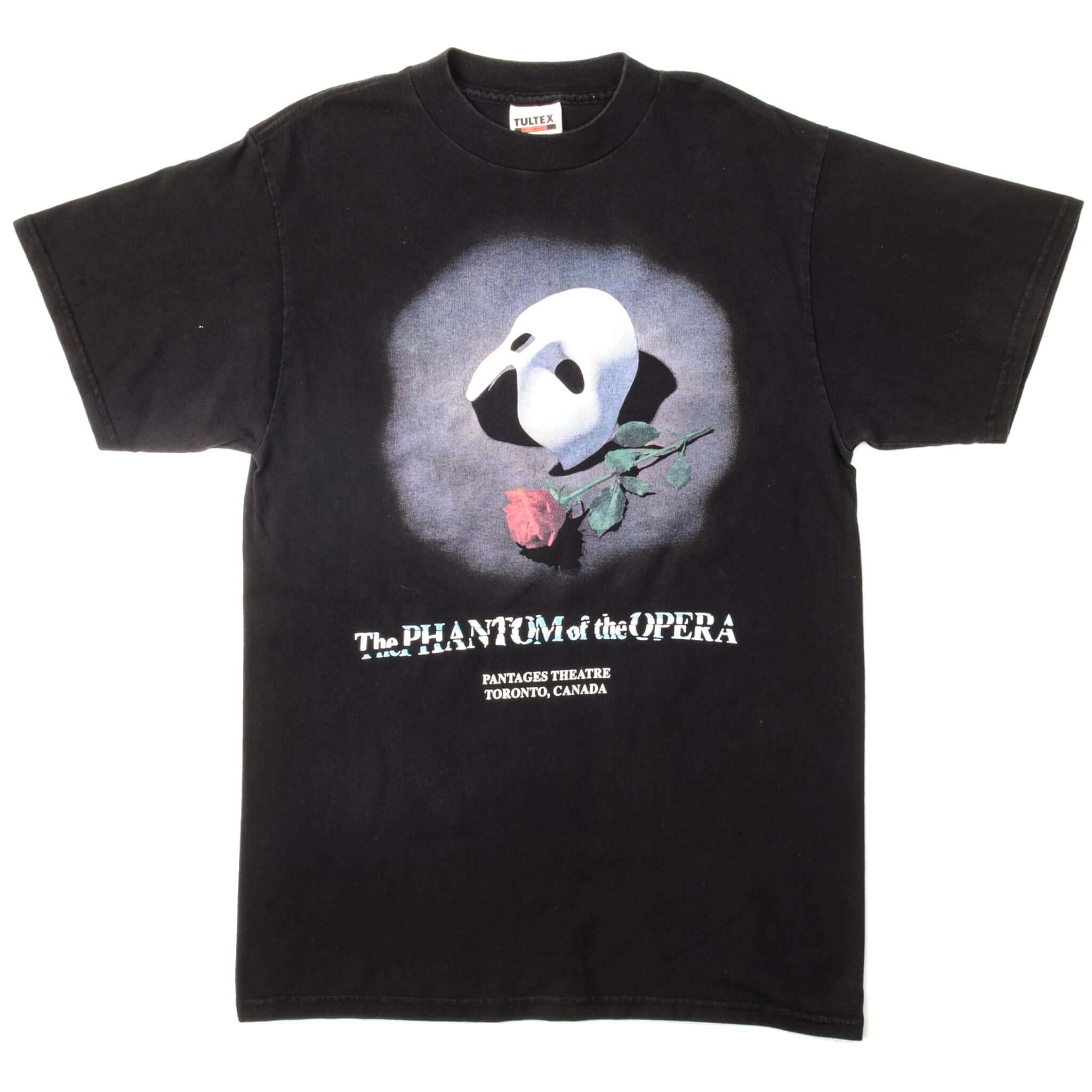 Vintage The Phantom Of The Opera Tee Shirt Size Medium. BLACK