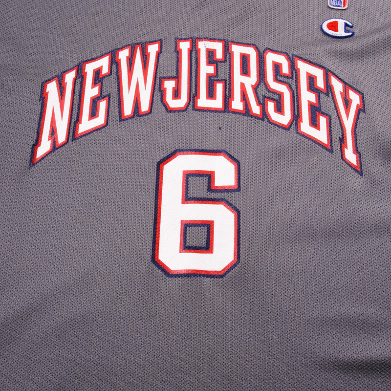 Vintage Champion Nba New Jersey Nets Kenyon Martin #6 Jersey 2000s Size 2XL