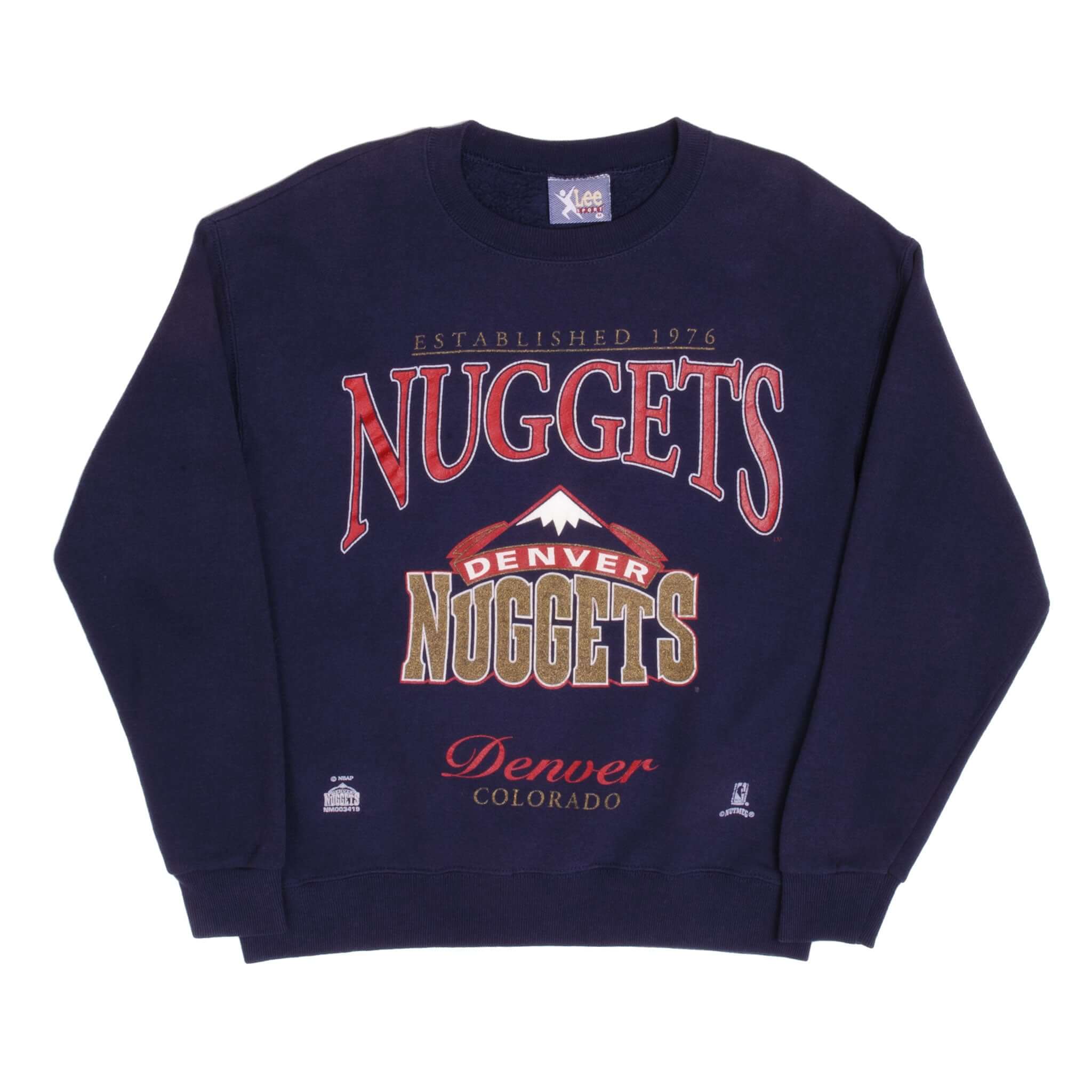 Vintage Denver Nuggets 1991 Crewneck Sweatshirt NWT NBA Basketball – For  All To Envy