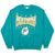 Vintage NFL Miami Dolphins Sweatshirt 1994 Size Large Made In USA. TURQUOISE