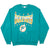 Vintage NFL Miami Dolphins Sweatshirt 1994 Size Large Made In USA. TURQUOISE