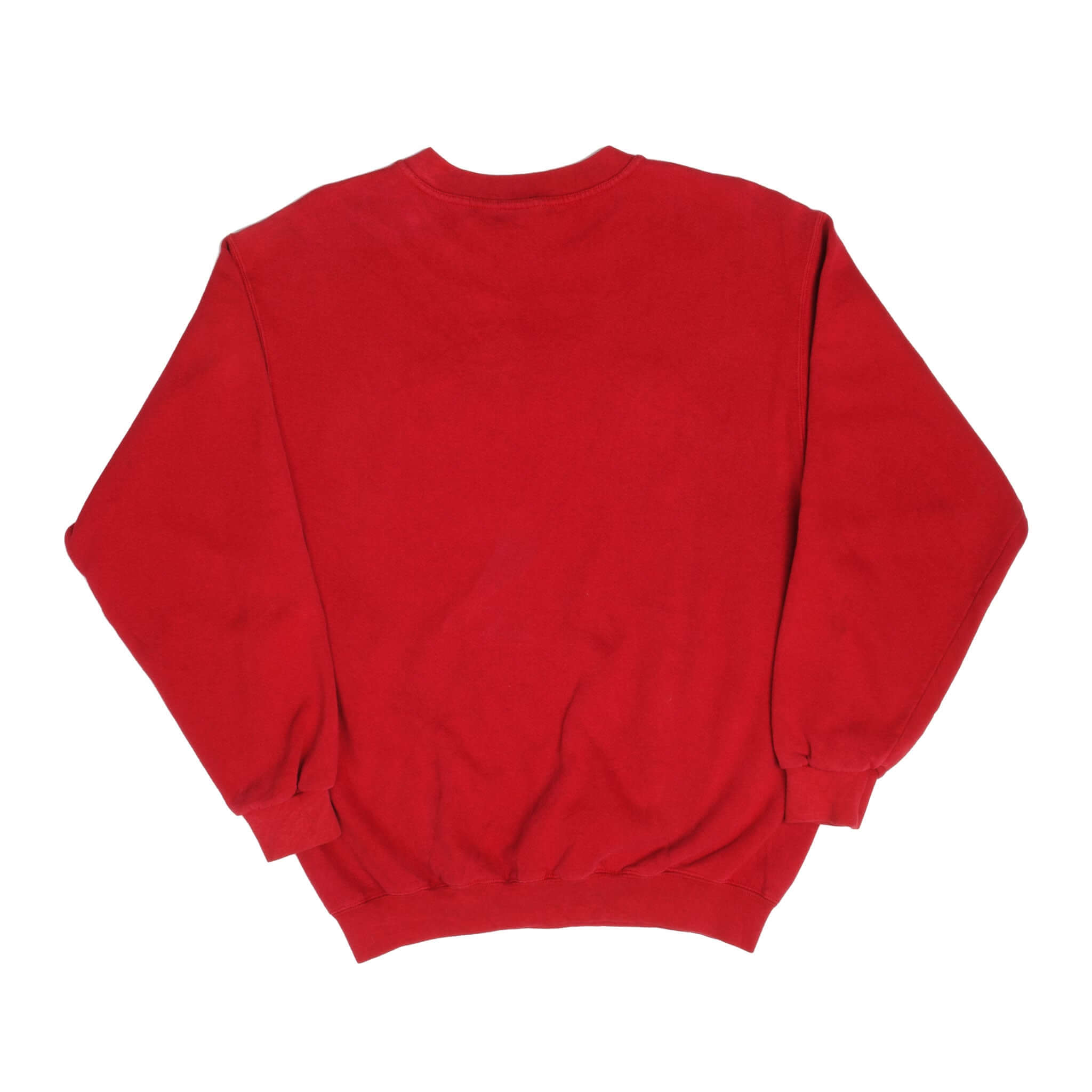 Vintage Red Nike Centered Swoosh Sweatshirt 90s Size M Made In USA.