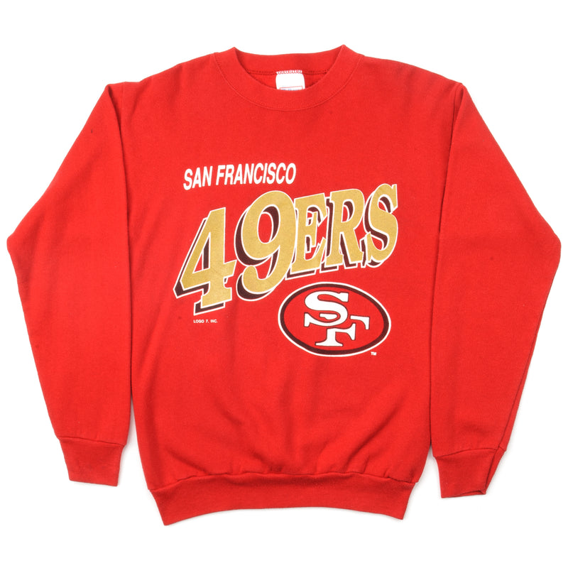 Vintage NFL San Francisco 49Ers Sweatshirt Size Medium Made In USA. RED