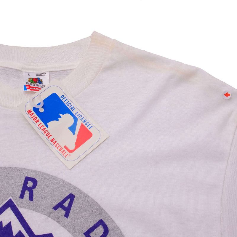 VINTAGE MLB COLORADO ROCKIES TEE SHIRT 1991 SIZE MEDIUM MADE IN USA NOS