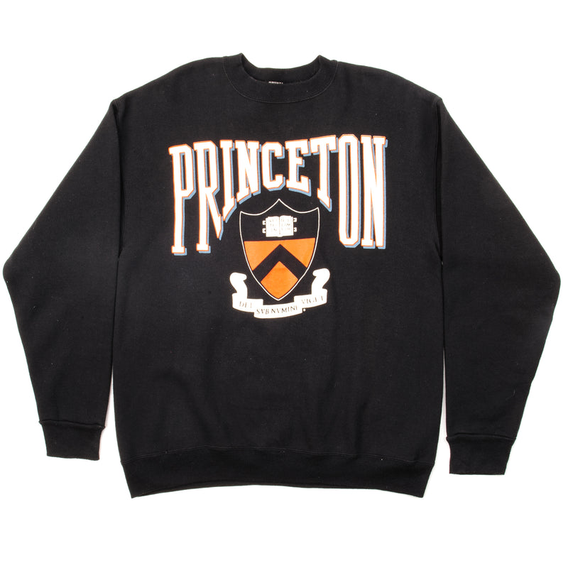 Vintage Princeton University Sweatshirt Size Large Made In USA. BLACK