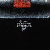 VINTAGE 3D EMBLEM TEE SHIRT 1987 SIZE MEDIUM MADE IN USA