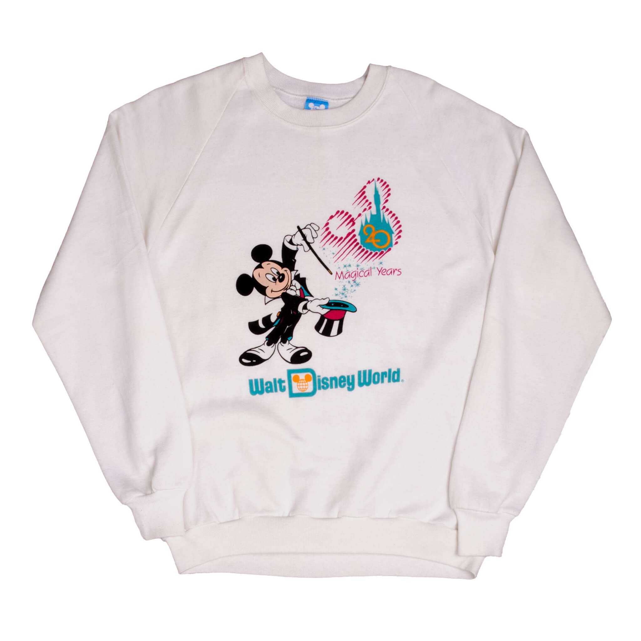Vintage Walt Disney World 20 Magical Years 90S Sweatshirt Size Xl Made In USA
