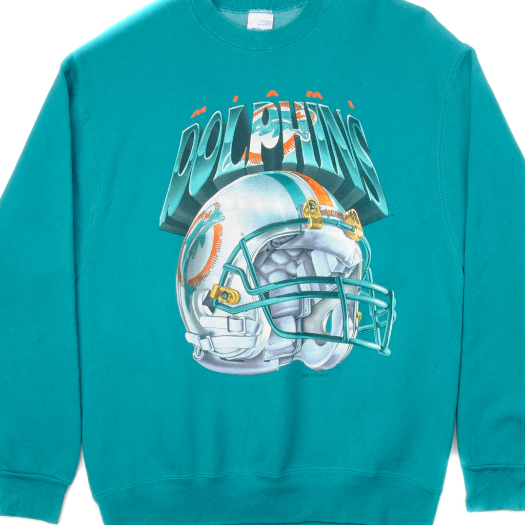 VINTAGE NFL MIAMI DOLPHINS SWEATSHIRT 1995 SIZE LARGE MADE IN USA