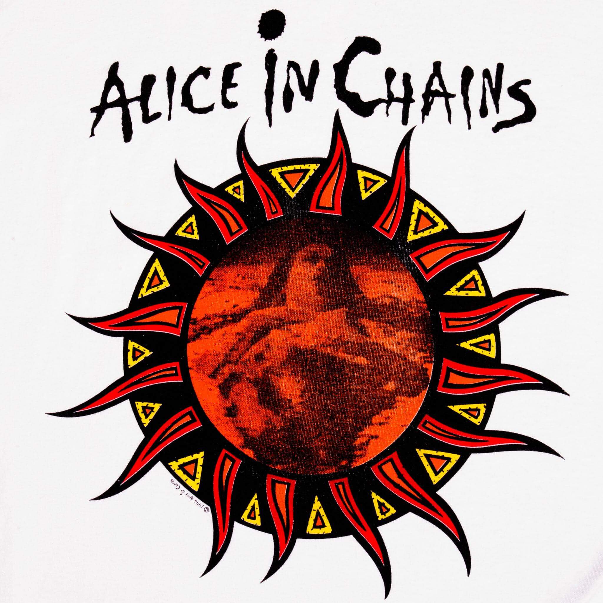 Vintage Alice In Chains Lollapalooza' 93 Tee Shirt 1994 Size XL Made In USA With Single Stitch Sleeves