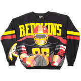 Vintage NFL Washington Redskins Sweatshirt 1989 Size Large Made In USA. BLACK