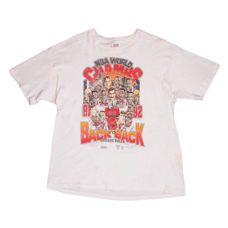 Vintage 1992 Chicago Bulls NBA Championship T-shirt NF This t