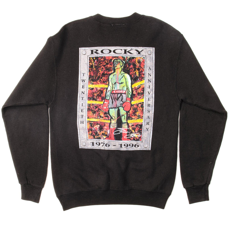 Vintage Planet Hollywood Rocky Commemorative Edition Sweatshirt 1996 Size Small Made In USA. BLACK