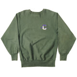 Vintage Champion Reverse Weave Sweatshirt Size XL Made In USA. GREEN