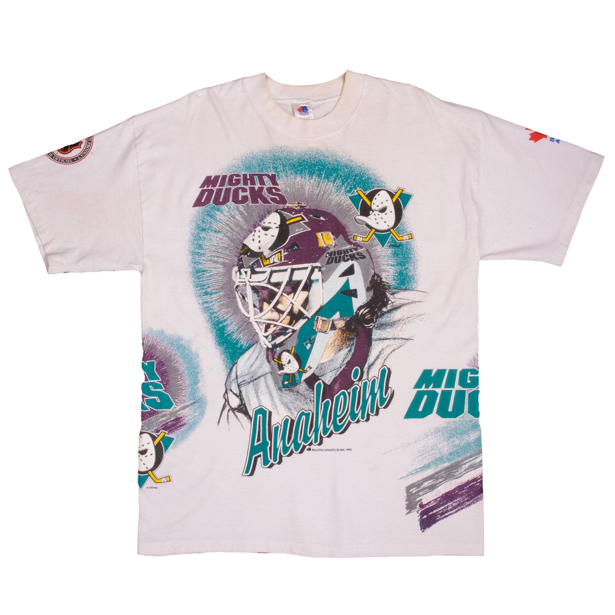 Shirts, Anaheim Mighty Ducks Mighty Ducks Hockey Vintage College Hockey  Shirt