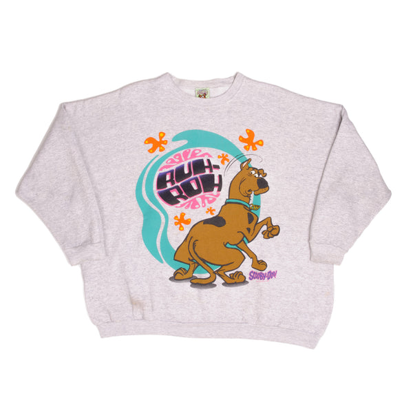 Vintage Ruh-Roh Scooby Doo Grey Sweatshirt 1997 Size 3XL