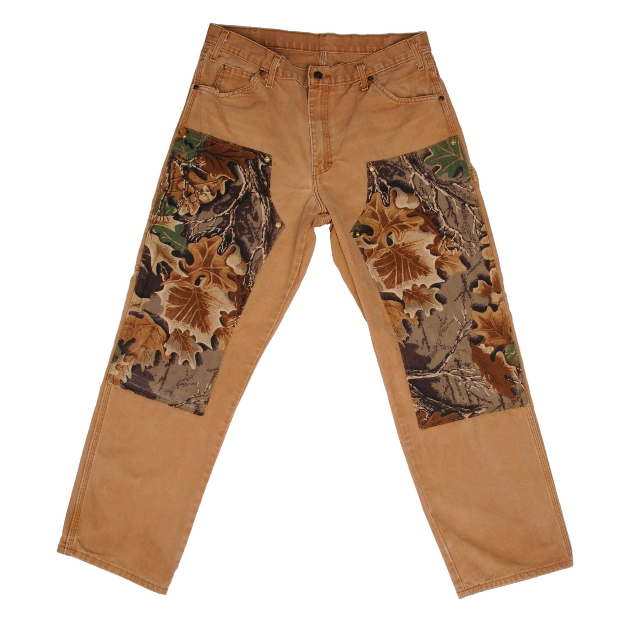 Beautiful Custom Dickies Carpenter double knee Camo Pants Size on Tag 34X32 Fits like a 34X30