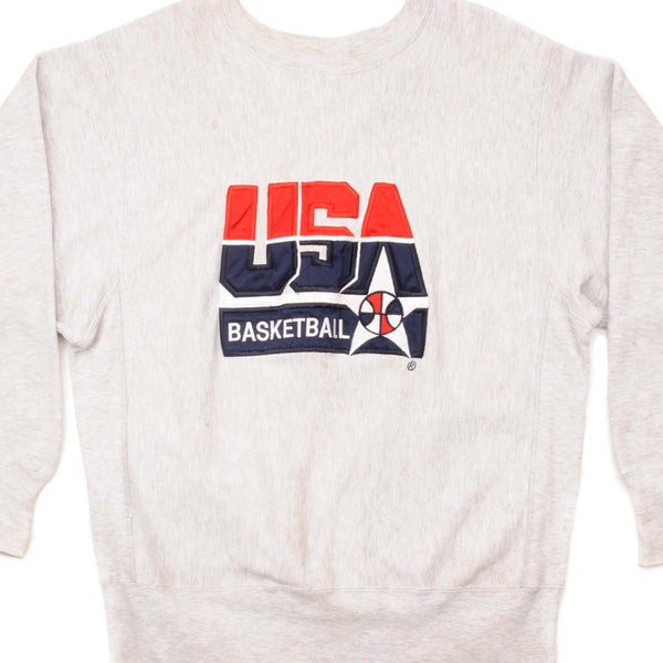SUDADERA DE BALONCESTO VINTAGE CHAMPION REVERSE WEAVE DE EE. UU., 1990-MEDIADOS DE 1990, TALLA GRANDE, FABRICADA EN EE. UU.