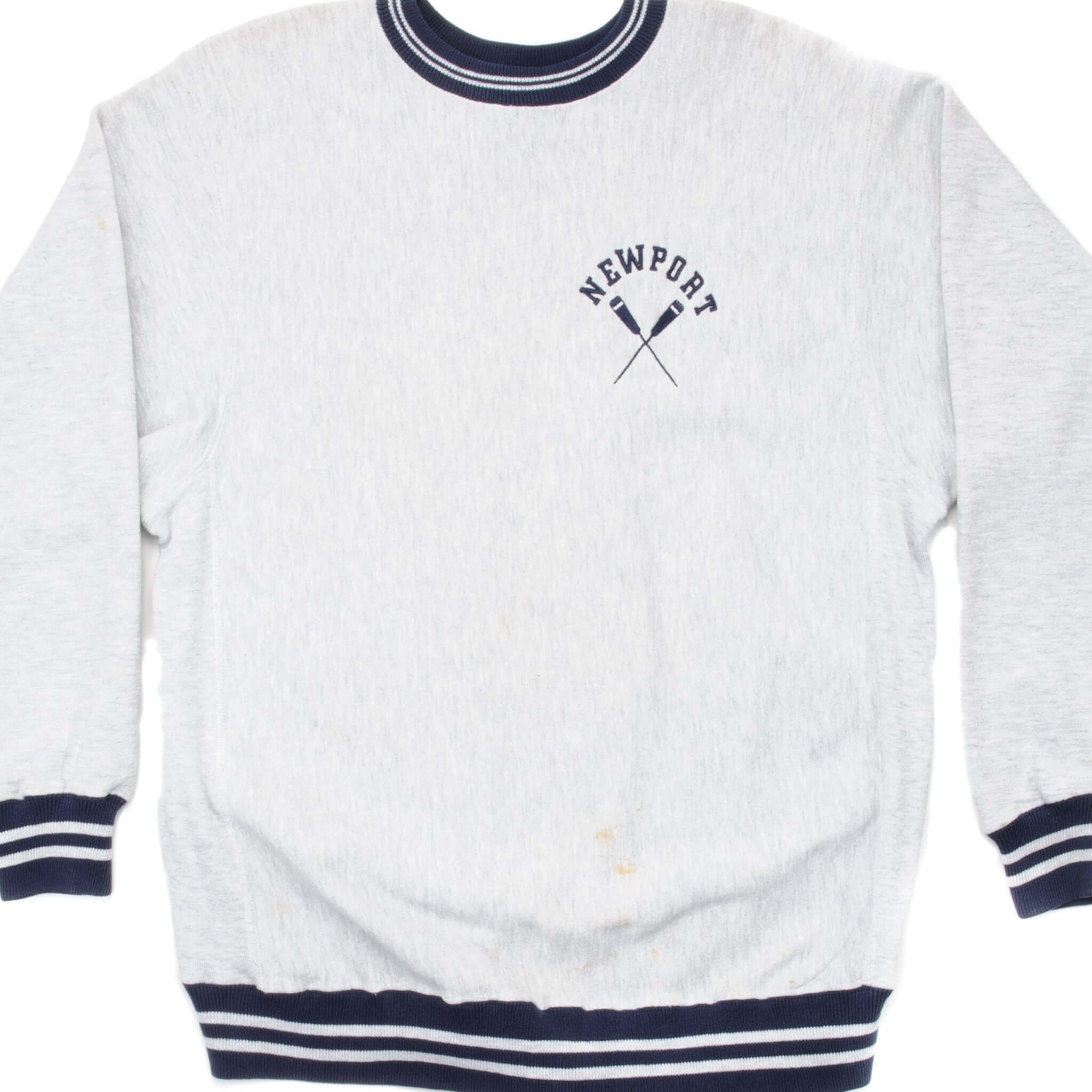 VINTAGE CHAMPION REVERSE WEAVE NEWPORT SWEATSHIRT 1990S LARGE MADE USA