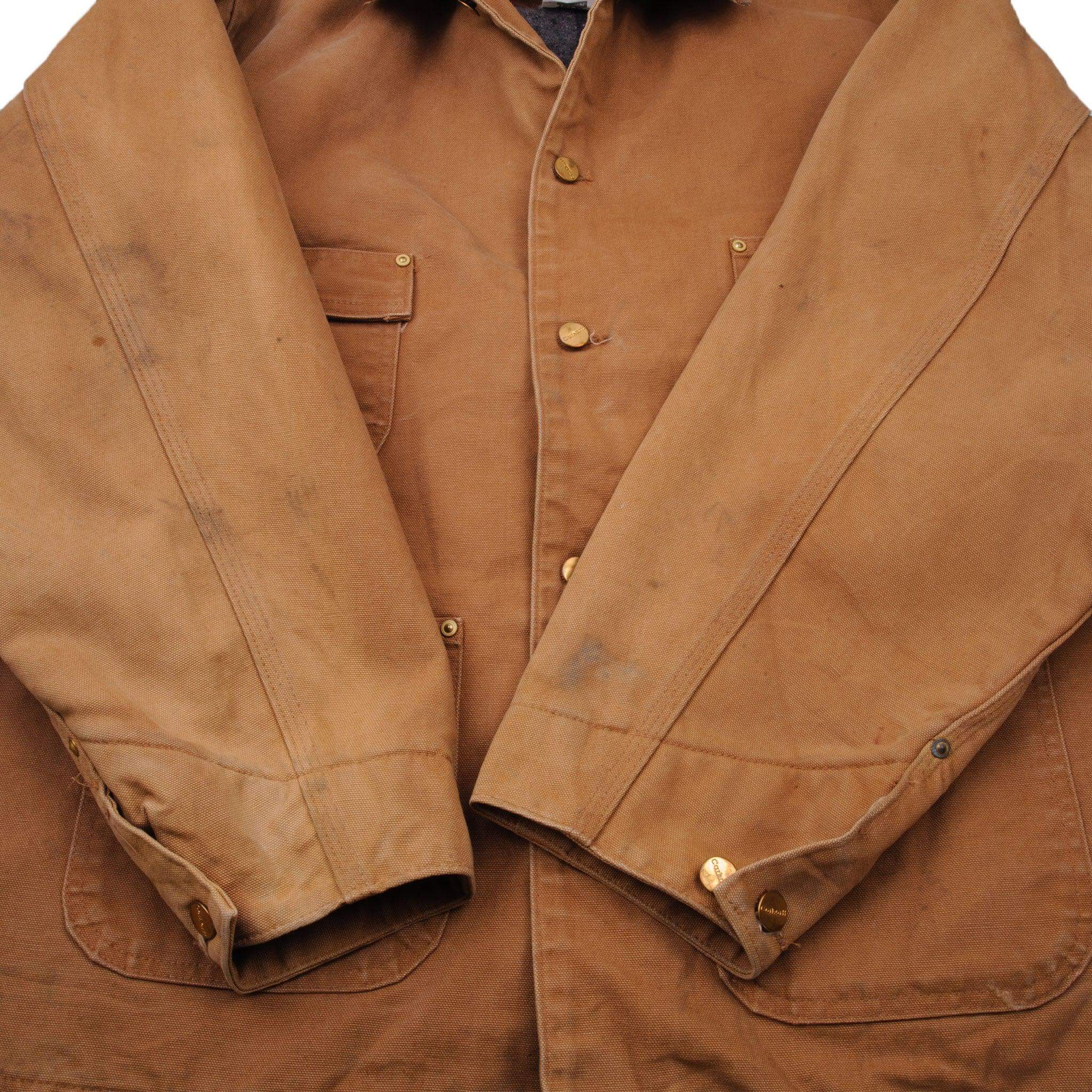 Vintage Carhartt Detroit Style Jacket Size 54R Made In USA