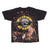 Vintage Original All Over Print Guns N' Roses European Tour 1995 Tee Shirt Size Large With Single Stitch Sleeves
