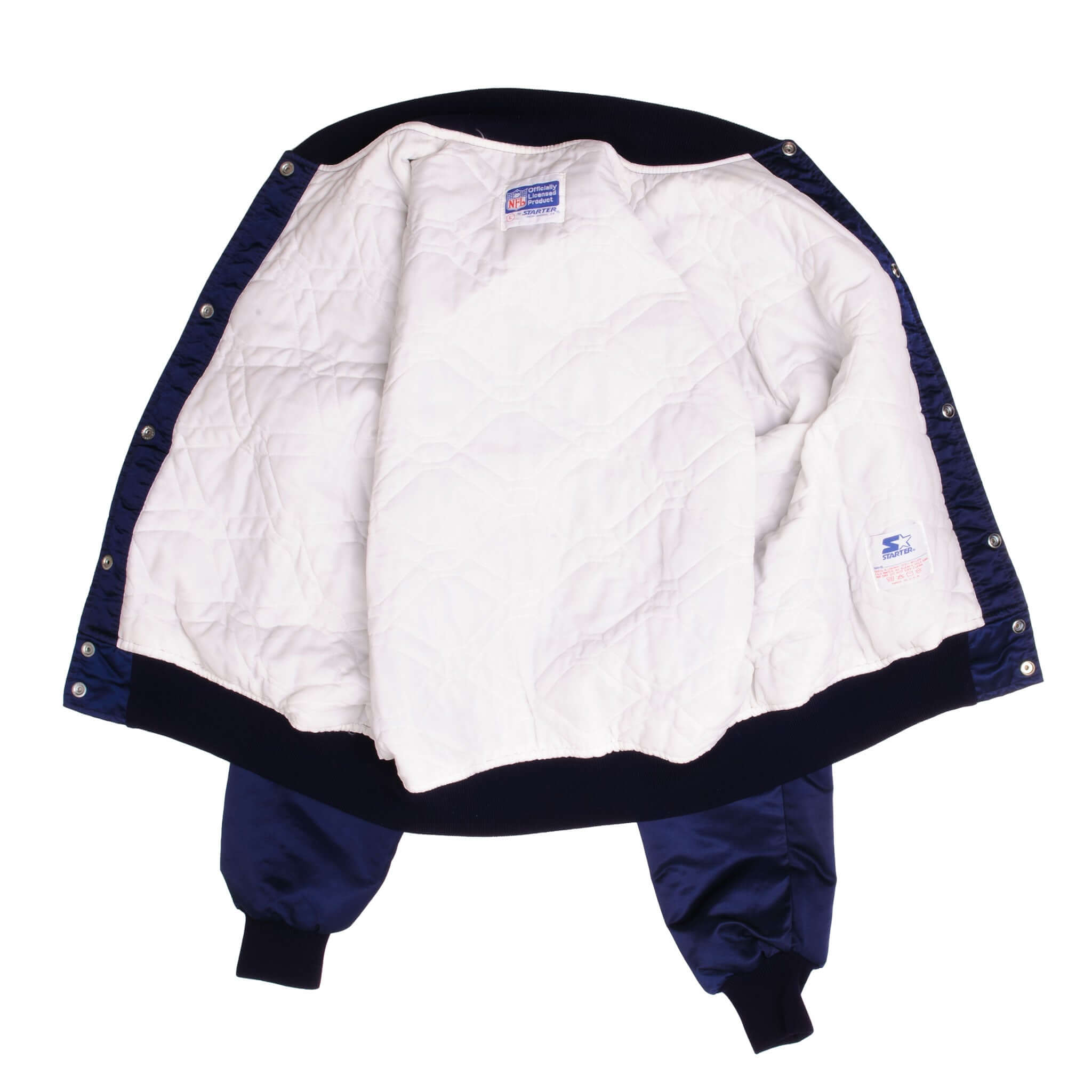 Vintage NFL Dallas Cowboys Bomber Varsity Jacket Size Large Made In USA