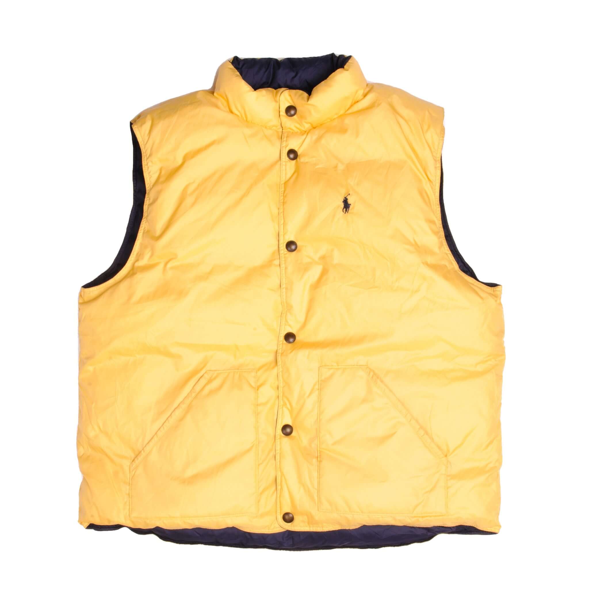 Vintage Deadstock Reversible Polo Ralph Lauren Sleeveless Puffer Jacket 90S Size 2XL TTG
