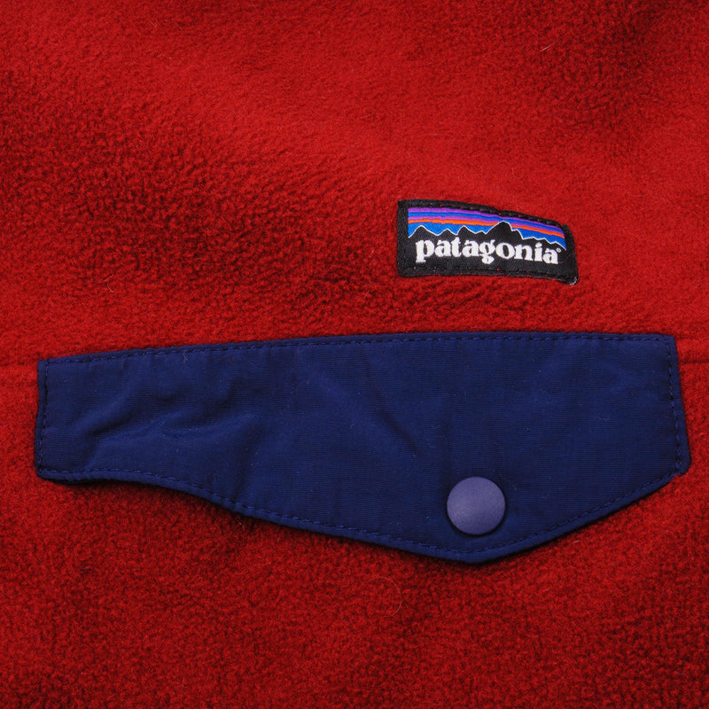 Vintage Red Patagonia Synchilla Snap T Fleece Pullover Size XLarge