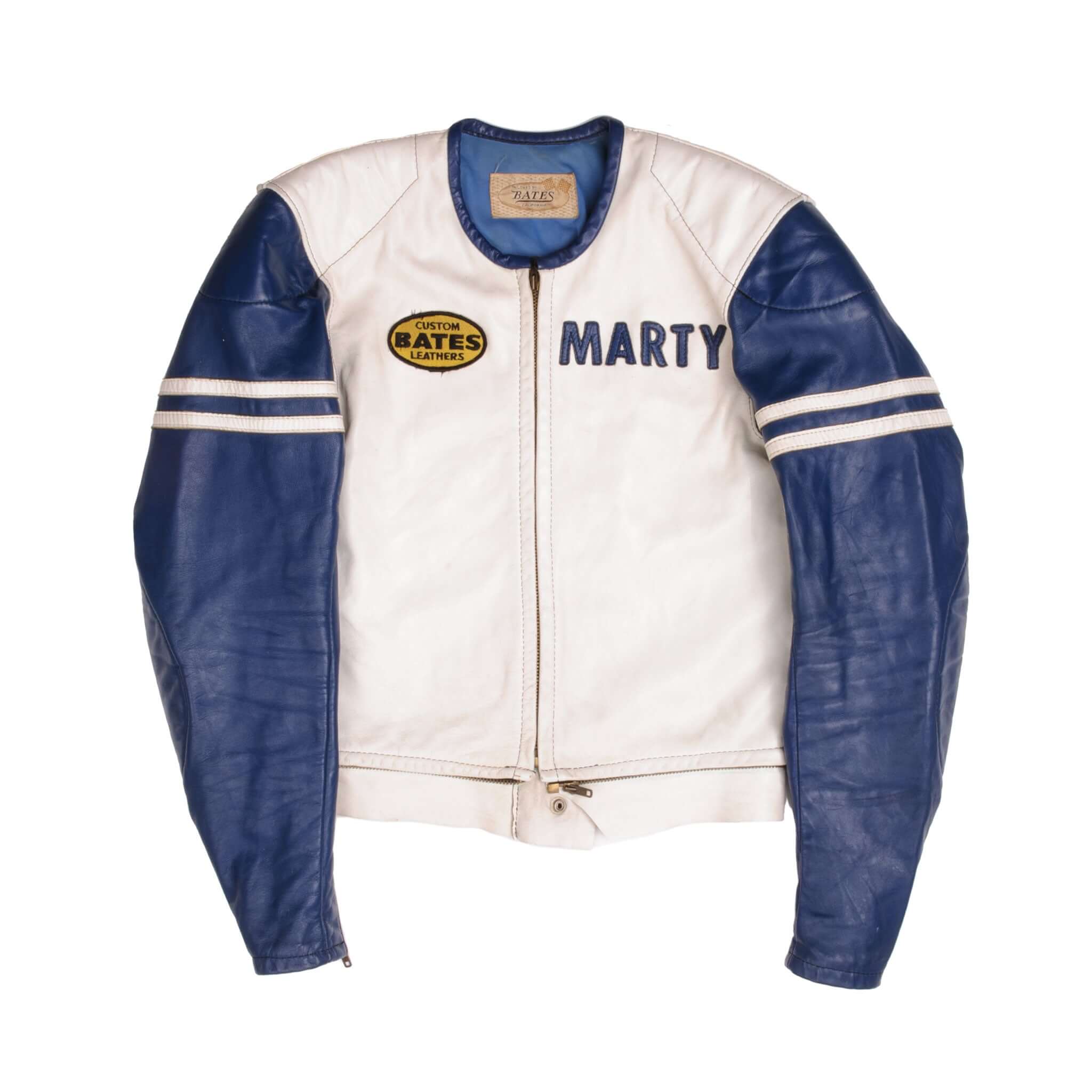 Vintage Bates Marty Calabra 39 Racing Leather Jacket 1970S Size Medium 