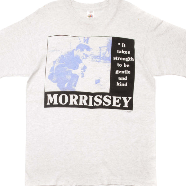 CAMISETA VINTAGE DE MORRISSEY THE SMITHS, TALLA GRANDE, FABRICADA EN EE. UU., DÉCADA DE 1990