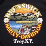 Vintage Hanes Harley Davidson An American Original Brunswick Troy, NY Sweatshirt  Size XLarge Made In Usa 1988