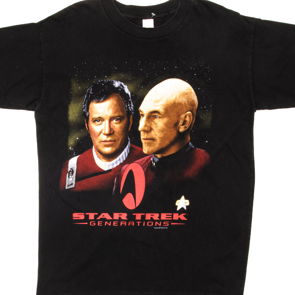 VINTAGE STAR TREK GENERATIONS TEE SHIRT 1994 SIZE LARGE MADE IN USA