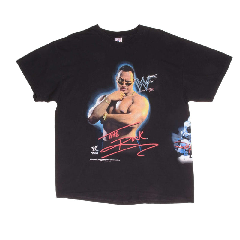 Vintage Wwe Wwf The Rock Tee Shirt 2000 Size XLarge