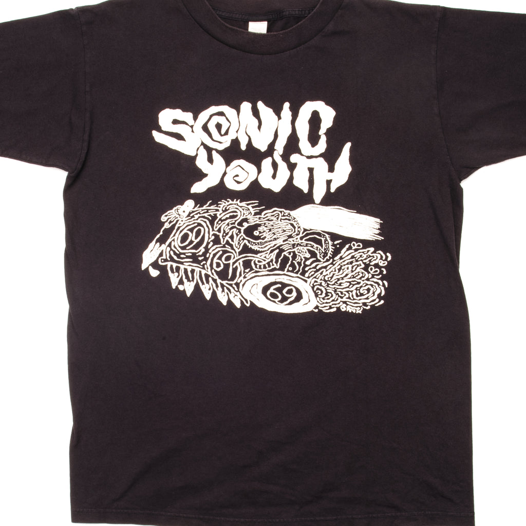 VINTAGE SONIC YOUTH 69 Death Valley TEE SHIRT SIZE LARGE 1985