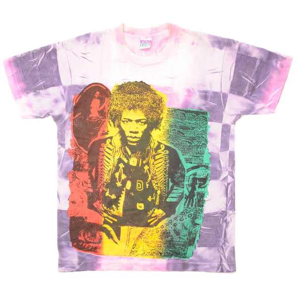 Vintage Tie-Dye Jimi Hendrix Tee Shirt Size Medium Made In USA.