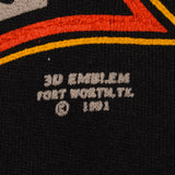 Vintage Harley Davidson 3D Emblem 1991 Hoodie Sweatshirt Size Large Made In USA