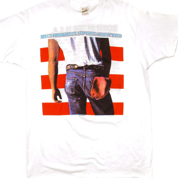 CAMISETA VINTAGE DE BRUCE SPRINGSTEEN TALLA MEDIANA BORN IN USA WORLD TOUR AÑOS 80