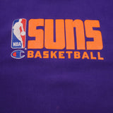 Vintage NBA Purple Phoenix Suns Reverse Weave Champion Sweatshirt 1990S Size Xl Made In USA