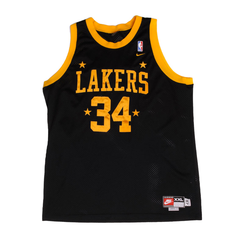 Vintage Nike Nba Lakers Shaq O'neil 34 Jersey 1990S Size XL