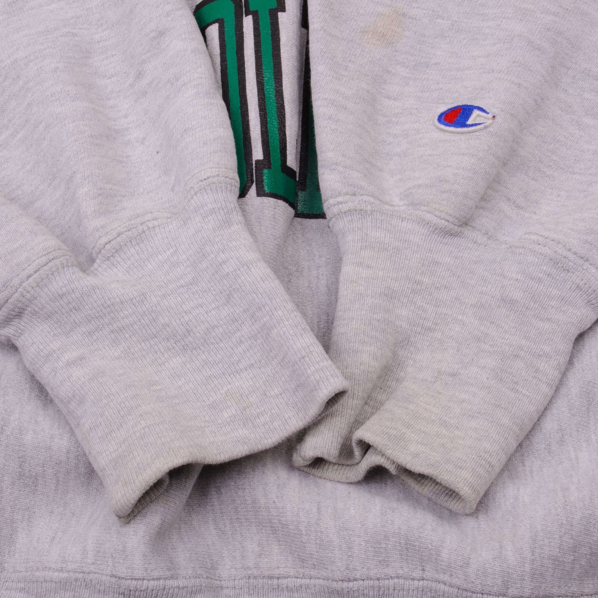 Vintage Reverse Weave Tri Blend Pine Manor College Champion Sweatshirt 1980S Size Medium Made In USA