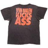 Vintage Van Halen Kicks Ass Tee Shirt Size Large Made In USA. BLACK