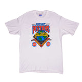 Vintage NBA Detroit Pistons World Champions Back To Back 1989 1990 Tee Shirt Size XLarge Made In USA. With Single Stitch Sleeves